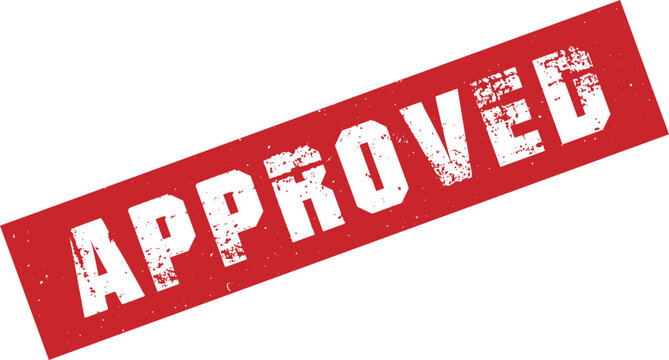 Aproved  Grunge Rubber Stamp Vector Template	