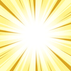 Obraz premium Goldenrod Orange Abstract Glowing Sunburst Background. Yellow Color Glow Effect Sunburst Background for Presentation, Banner, Poster, Flyer, Sales. Pop Art Poster for Summer and Spring Theme.