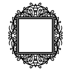 Luxury Frames Square black_5