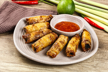 Vietnamese fried stuffed spring roll