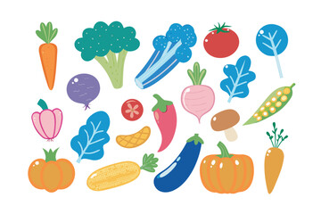Colorful Fresh Produce: A vibrant collection of assorted fresh produce, each element bursting with natural colors and textures, showcasing a healthy harvest and the beauty of nature's bounty.
