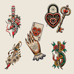 
Vintage collage collection element,retro sticker design