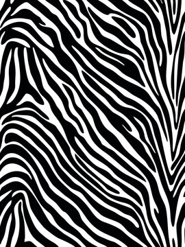 stock photo zebra animal skin seamless pattern, geometric texture print 