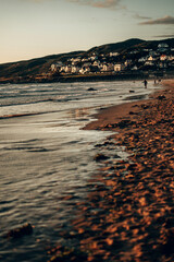 Golden Summer Sunset over Woolacombe Beach, Devon