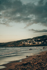 Golden Summer Sunset over Woolacombe Beach, Devon