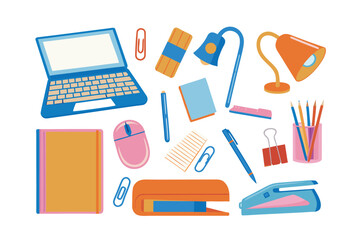 Study Desk Essentials: An organized assortment of essential desk items, artfully arranged, offering a visually appealing composition of tools to inspire productivity and creativity.