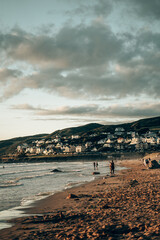 Golden Summer Sunset over Woolacombe Beach, Devon