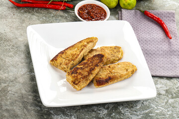 Indian chiken kebab minced meat