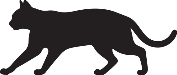 Playful Cat Silhouette Vector Bundle