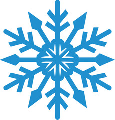 snowflake or blue snowflake vector illustration graphic design for Christmas, December, and winter.