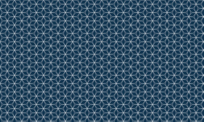 Abstract decorative geometric pattern background. Blue Seamless pattern background.