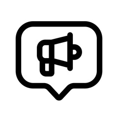 broadcast messages line icon