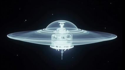 UFOのX線写真、モノクロ