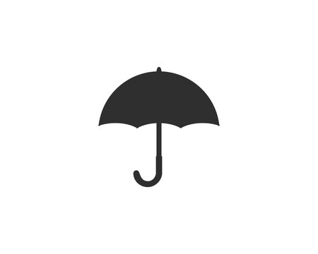 Umbrella icon. Umberella in solid silhouette style