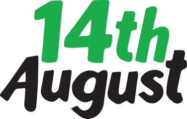 Vector of 14th August, Happy Independence Day