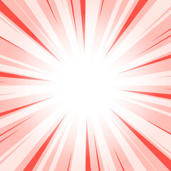 Orange Red Orange Abstract Glowing Sunburst Background. Pink Color Glow Effect Sunburst Background for Presentation, Banner, Poster, Flyer, Sales. Pop Art Poster for Summer and Spring Theme.