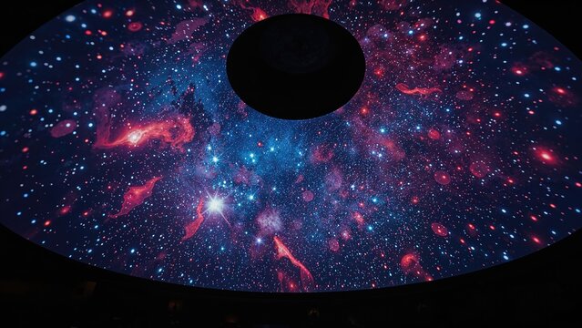 An extraordinary digital visualization featured in the planetarium's complete dome.