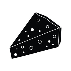 black pyramid isolated on white