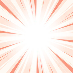 Pink Orange Abstract Glowing Sunburst Background. Red Glow Effect Sunburst Background for Presentation, Banner, Poster, Flyer, Sales. Pop Art Poster for Summer and Spring Theme.