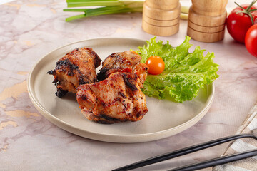 Hot Grilled chicken thigh barbecues