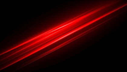 Diagonal red light streaks on black background