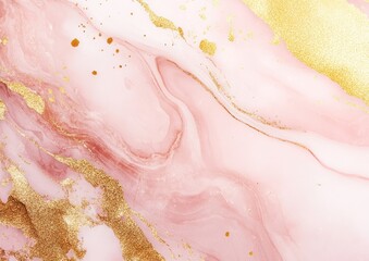 Fototapeta premium Pink Marble Texture with Gold Accents Elegant Abstract Background for Design