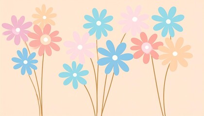 Obraz premium floral background with flowers