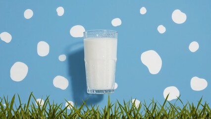 A vibrant photo capturing a glass of milk emphasizing the importance of dairy in diet.