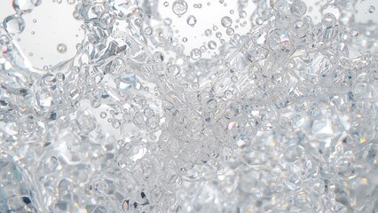Obraz premium Soapy bubbles forming a layer in a basin