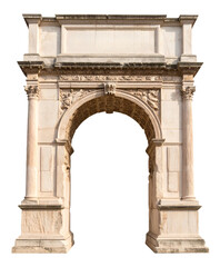 Fototapeta premium arch of triumph isolated on white