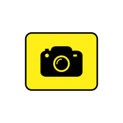 Camera icon vector logo design illustration
