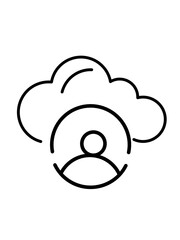 Cloud computing icon. Set of icons for data storage, download, upload, database, server