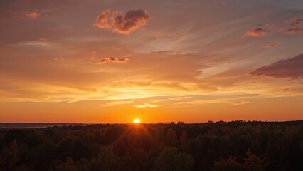 Obraz premium Sky during the autumn season