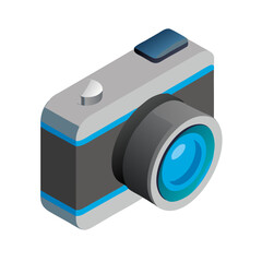 Camera 3D Isometric Icon