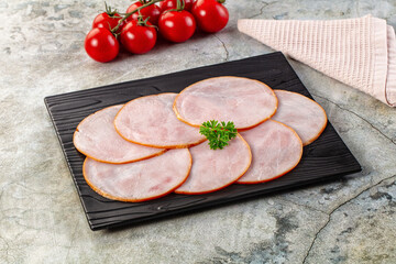 Delicous pork carbonate slices snack