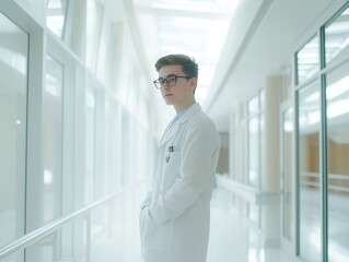 Fototapeta premium a doctor in a hopsital