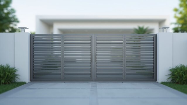 Self-operating sliding barrier image, commercial, texture, progress, living space, construction, abode, facility, theme