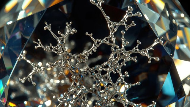 A diamond-based carbon nanostructure exhibiting chromatic dispersion