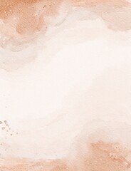 Abstract Hand Painted Gradient Vertical Background in Terracotta Textured Paper with Ink Splatter