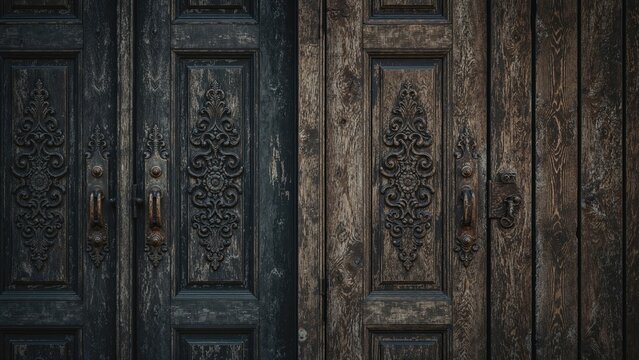 Rustic Wooden Entrances and Wall Sections with Timeless Gate Designs