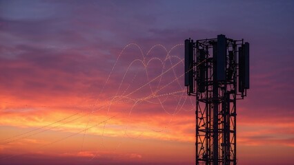 Radio signal reception by antenna during twilight