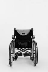 Fototapeta premium This is a modern wheelchair featuring a sleek and minimalist design for everyday use