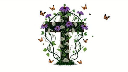 A vibrant pink bouquet of roses and other flowers in a vase, isolated on a white background, is a beautiful arrangement