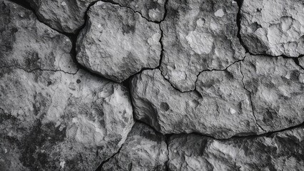 Fototapeta premium Monochrome depiction of a historic stone surface