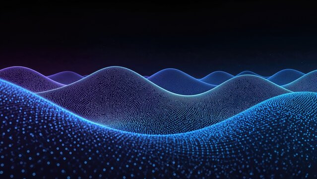 A web-based tool exploring extensive information using dots and lines to showcase a tech wave