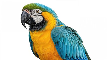 Obraz premium A drawing of a colorful tropical bird