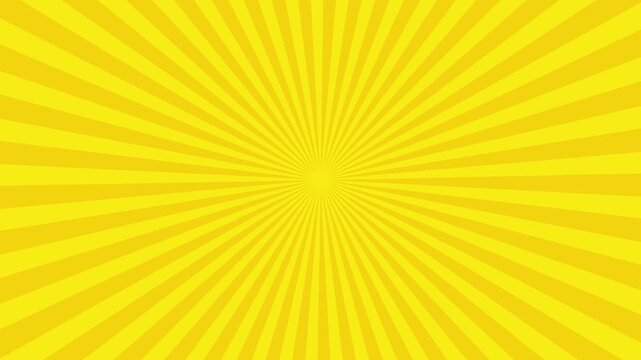 Yellow rays animation background video