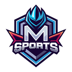 Modern monogram esports logo with a grid layout and clean, bold lettering for branding.