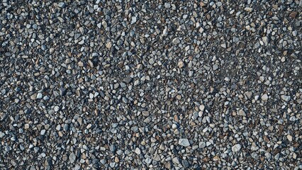 Surface pattern of a gravel pathway in a chilly environment