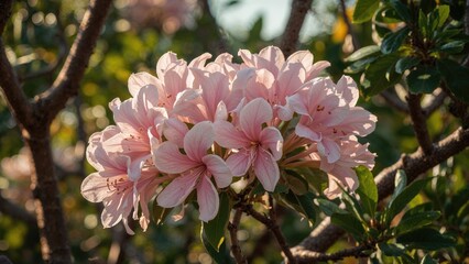 Elegant and tender adenium obesum floral display